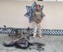 Policía municipal de Oluta detiene a presunto ladrón de motocicletas; desmantelaba unidades para venderlas por piezas