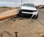 *Abandonan camioneta, tras derribar poste de alumbrado en el malecón de Coatzacoalcos*